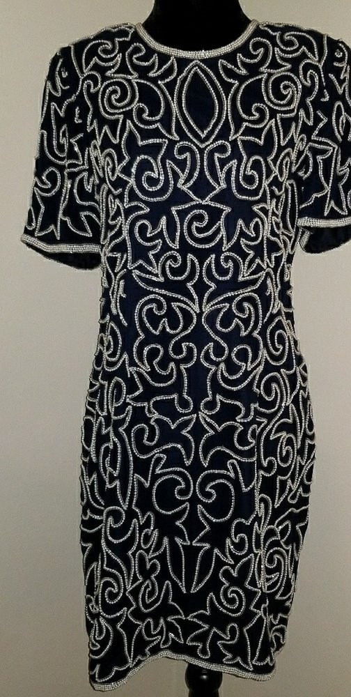 Vintage Sténay Dress (Black & White)